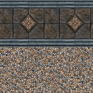 Findlay Medallion Tile With Caribe Floor Pool Liner