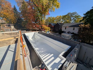 Indoor Fiberglass Pool Installed By Hipel Pools In Guelph