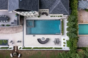 Hot Tub Pool Combo. Pool and a Hot Tub Combined