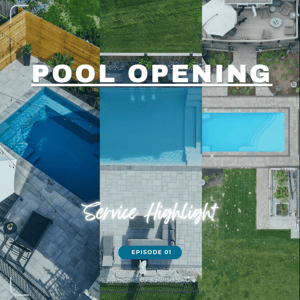 Pool Opening Service Highlight - Youtube Thumbnail (1000 x 1000 px)