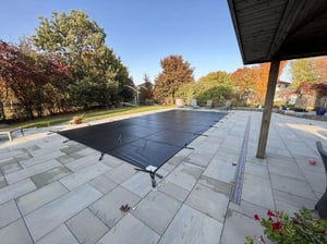 Winter Safety Cover On Pool