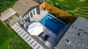 Dolphin Fiberglass Pools Aruba Inground pool Installed In Cambridge Ontario