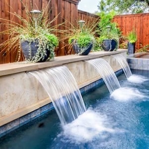 Scheer Water Fall Features in swimming pool